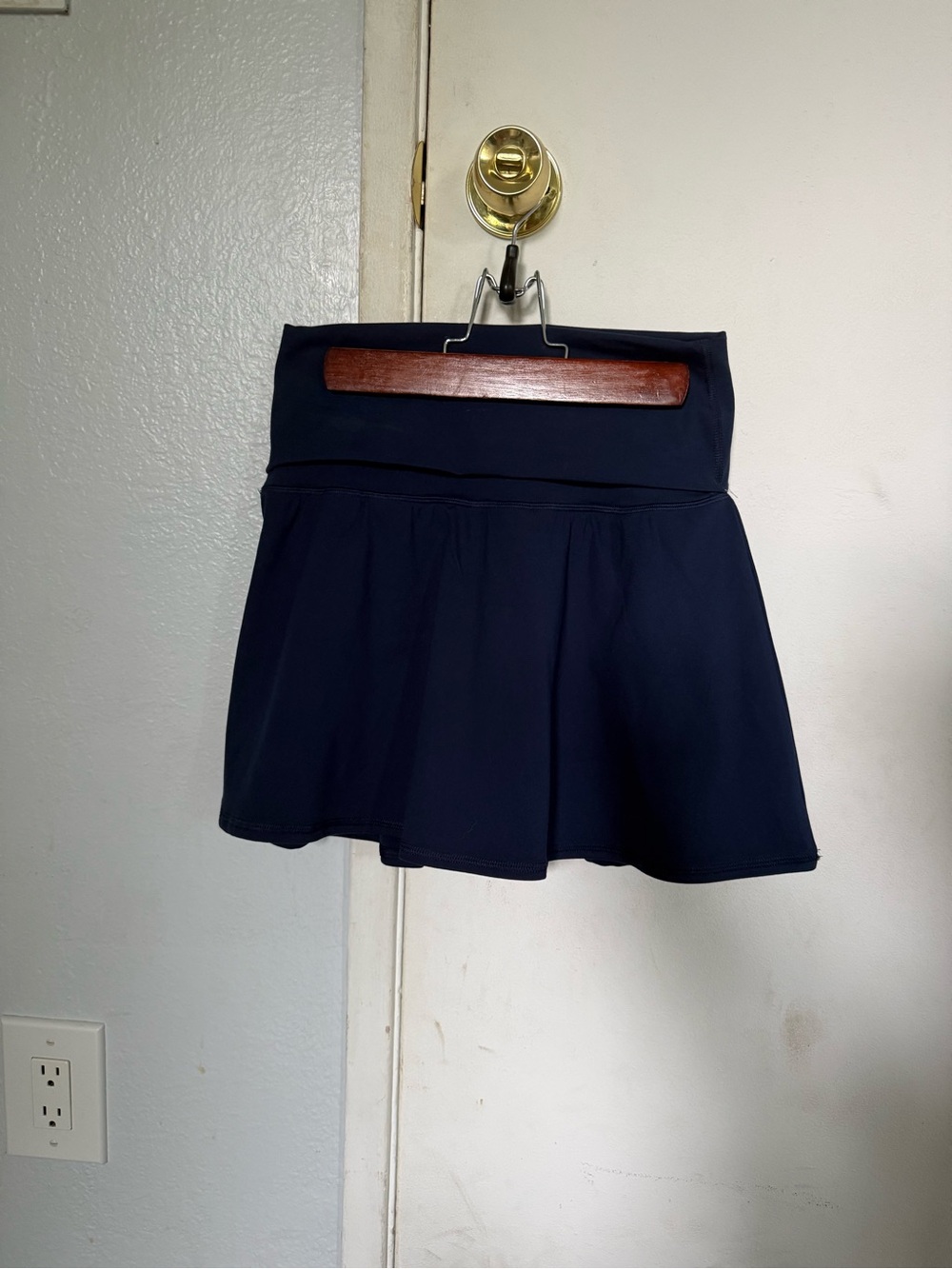 Yogalicious Navy Athletic Flared Shorts Skirt